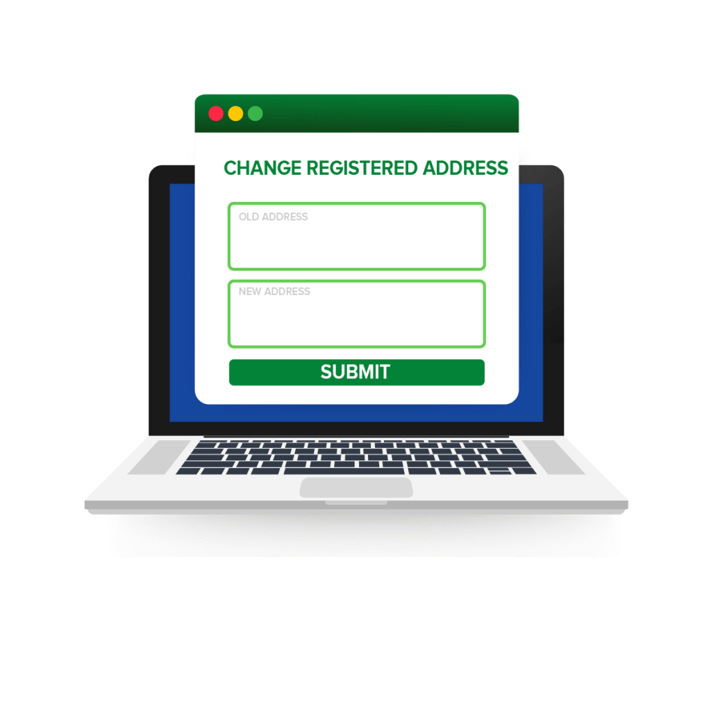 Change registered address of private limited company